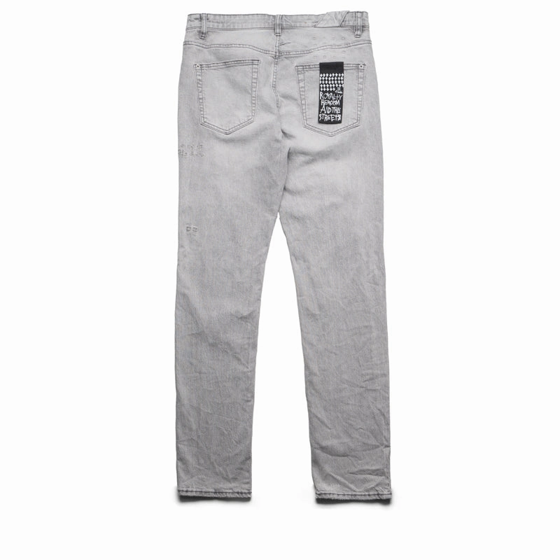 Ksubi Chitch Jupiter Skrawl Denim Pant - Grey Street Light