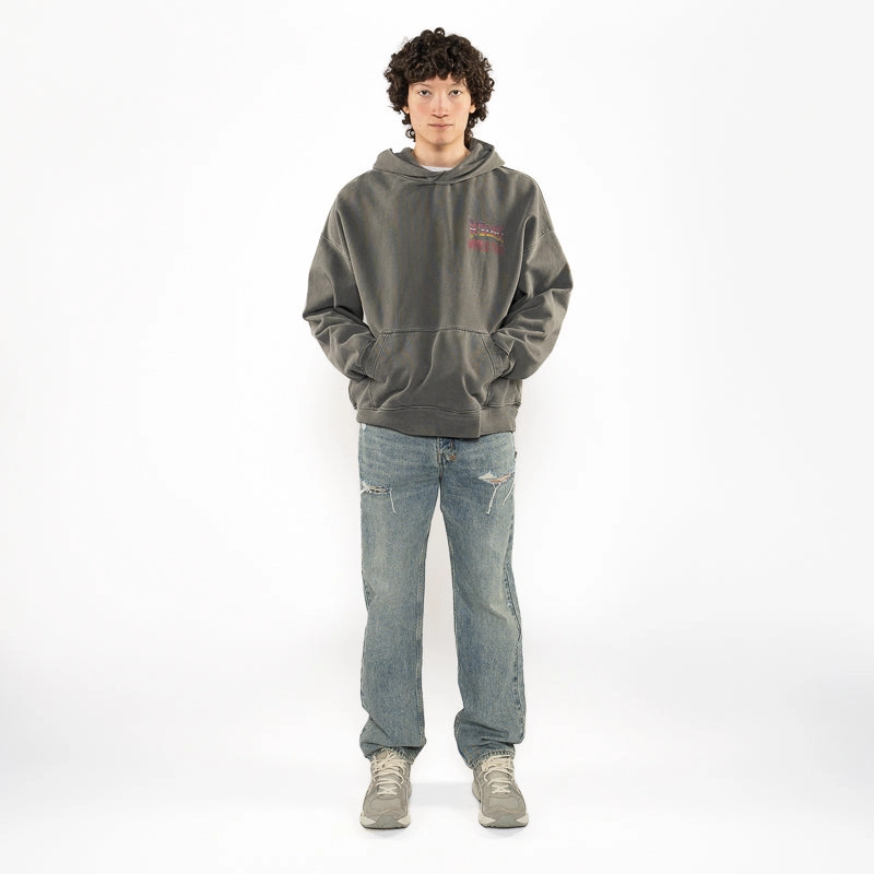 Ksubi Global Ekcess Hoodie - Black Fade Sporty Shorts Zoom Proper