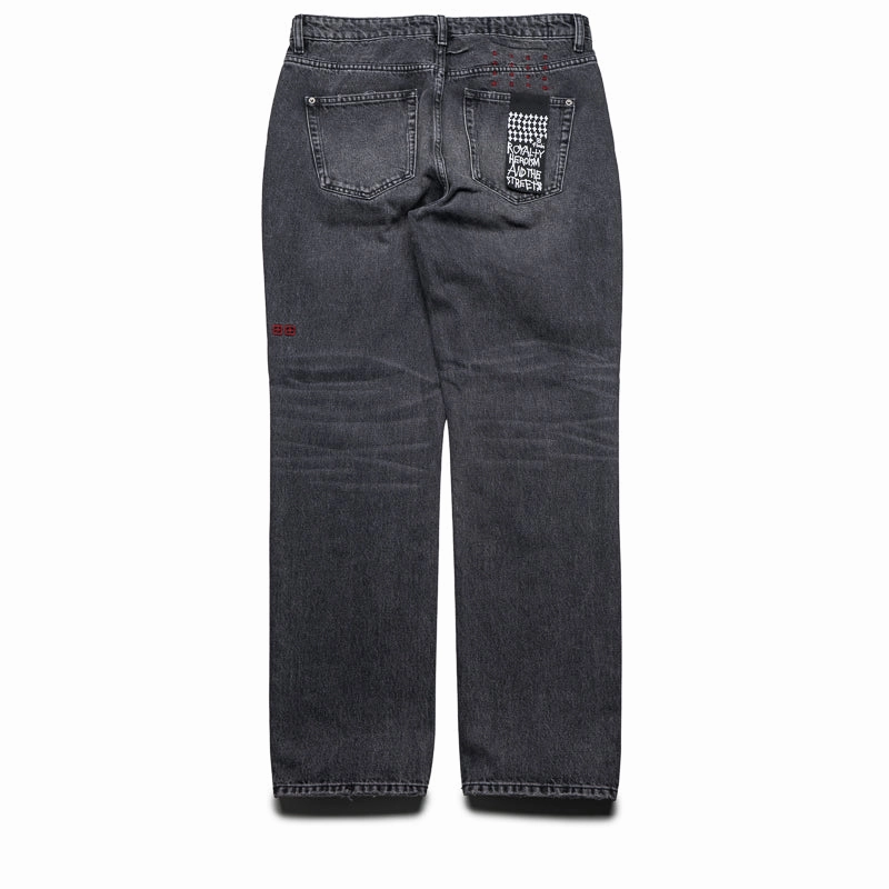 Ksubi Hazlow Black Rokk Denim Pant - Black Seamless construction