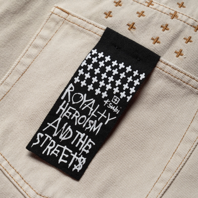 Ksubi Maxx Denim Short - Ivory LightweightDesign