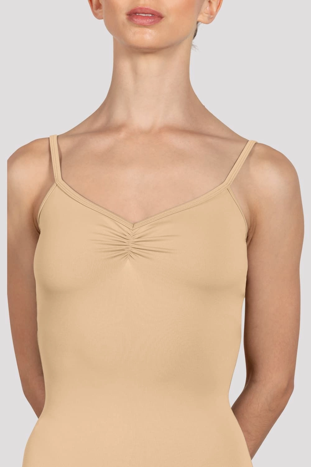 Ladies Arianne Camisole Leotard NonRestrictive Movement Adjustable drawstring