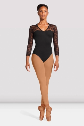 Ladies Kate Lace Open Back Leotard Lightweight Performance