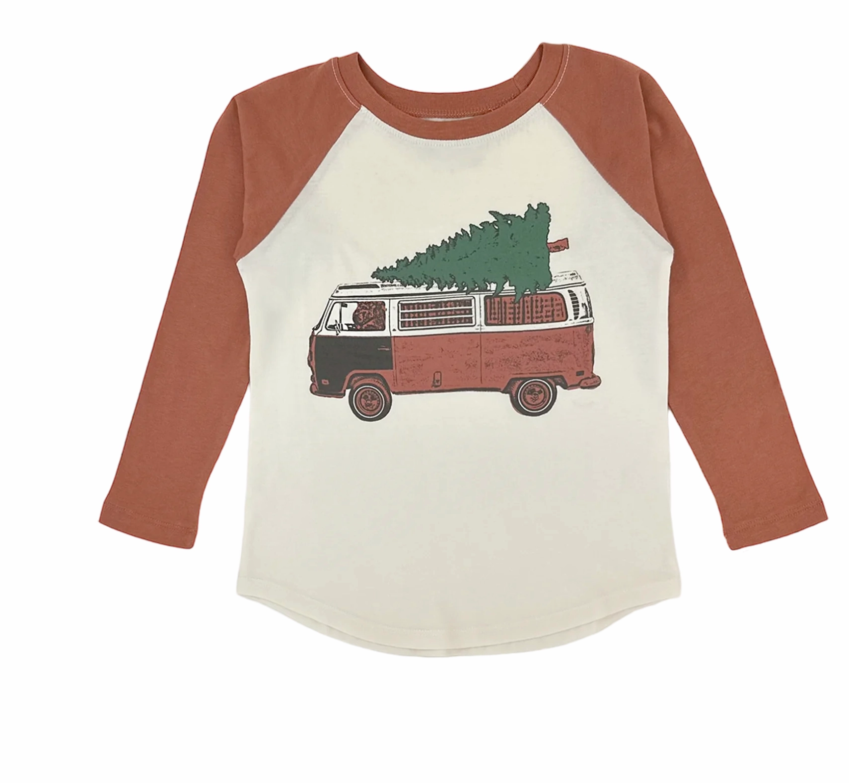 Raw Linen Long Sleeve Raglan- Christmas Mobile