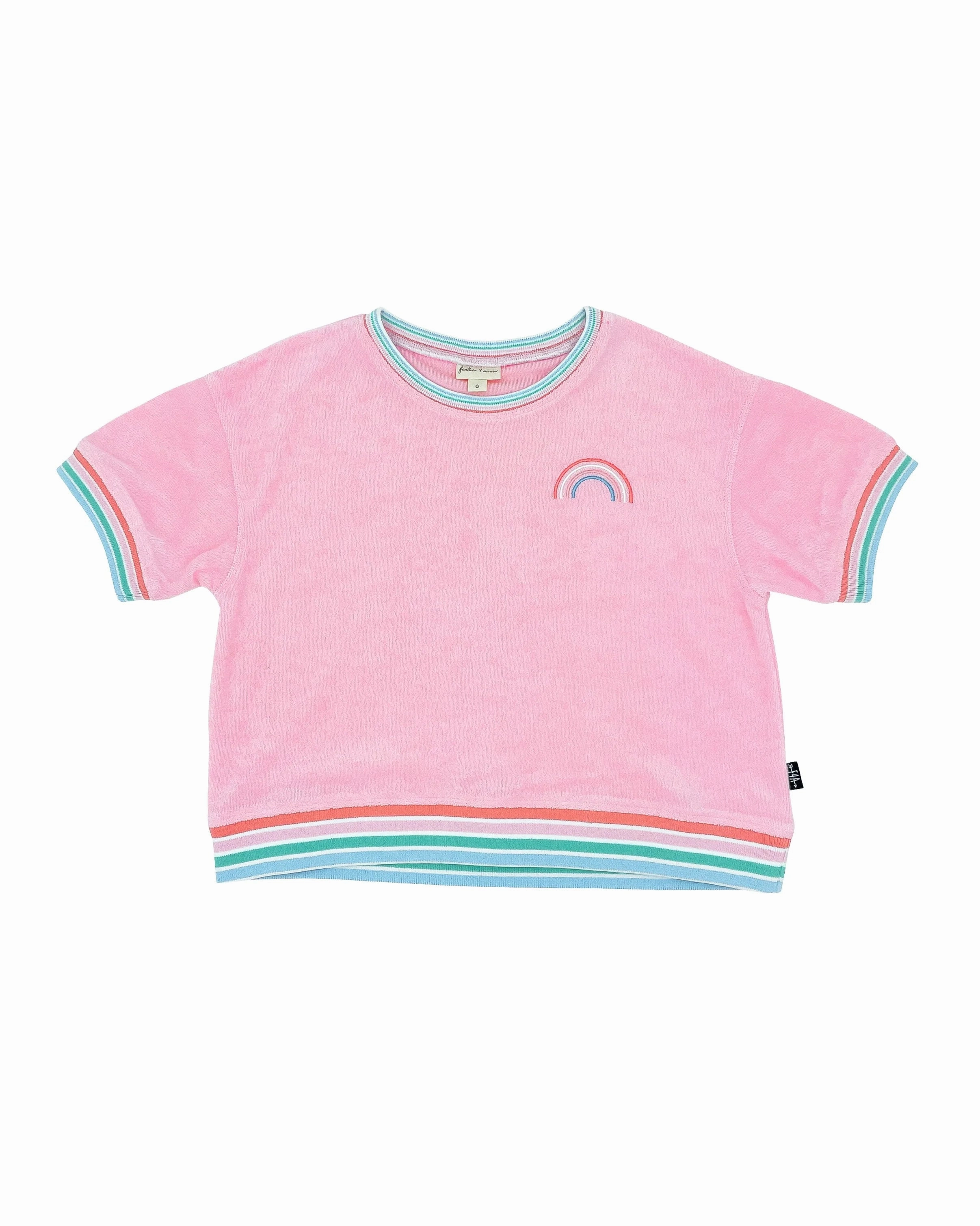 Play Mode HypoallergenicTextile Lennon Terry Top - Fairy Tale Pink