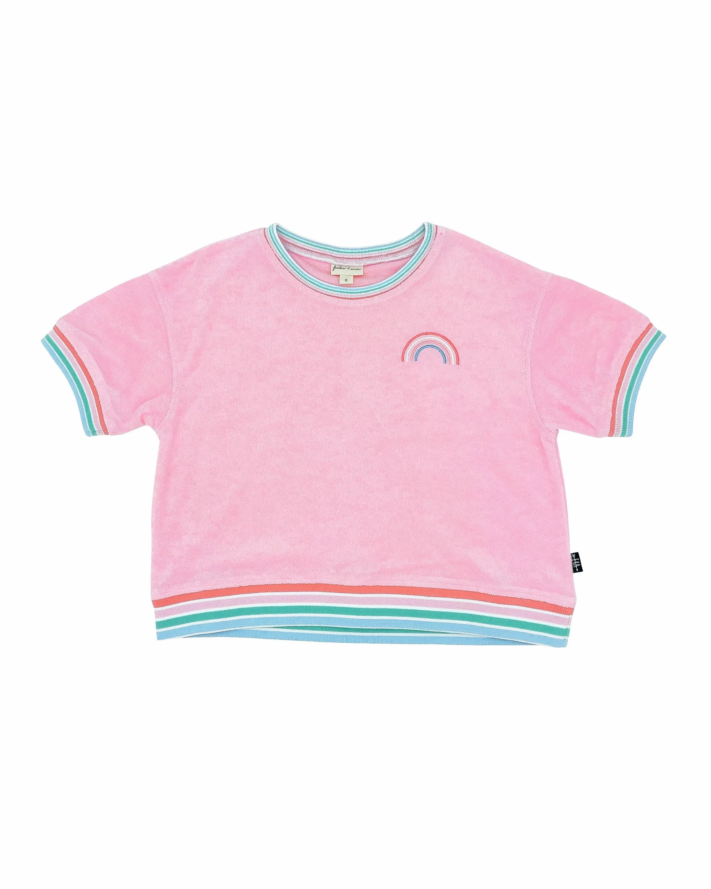 Kid Play Lennon Terry Top - Fairy Tale Pink