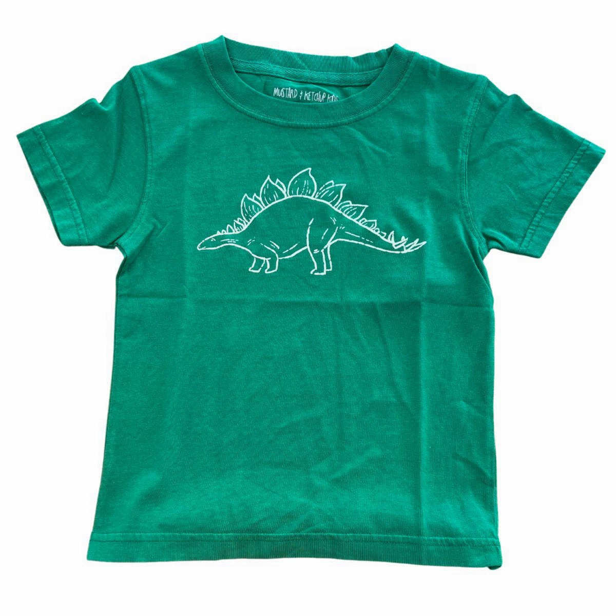 AdjustableCuffs King Mode S/S Green Stegosaurus T-Shirt