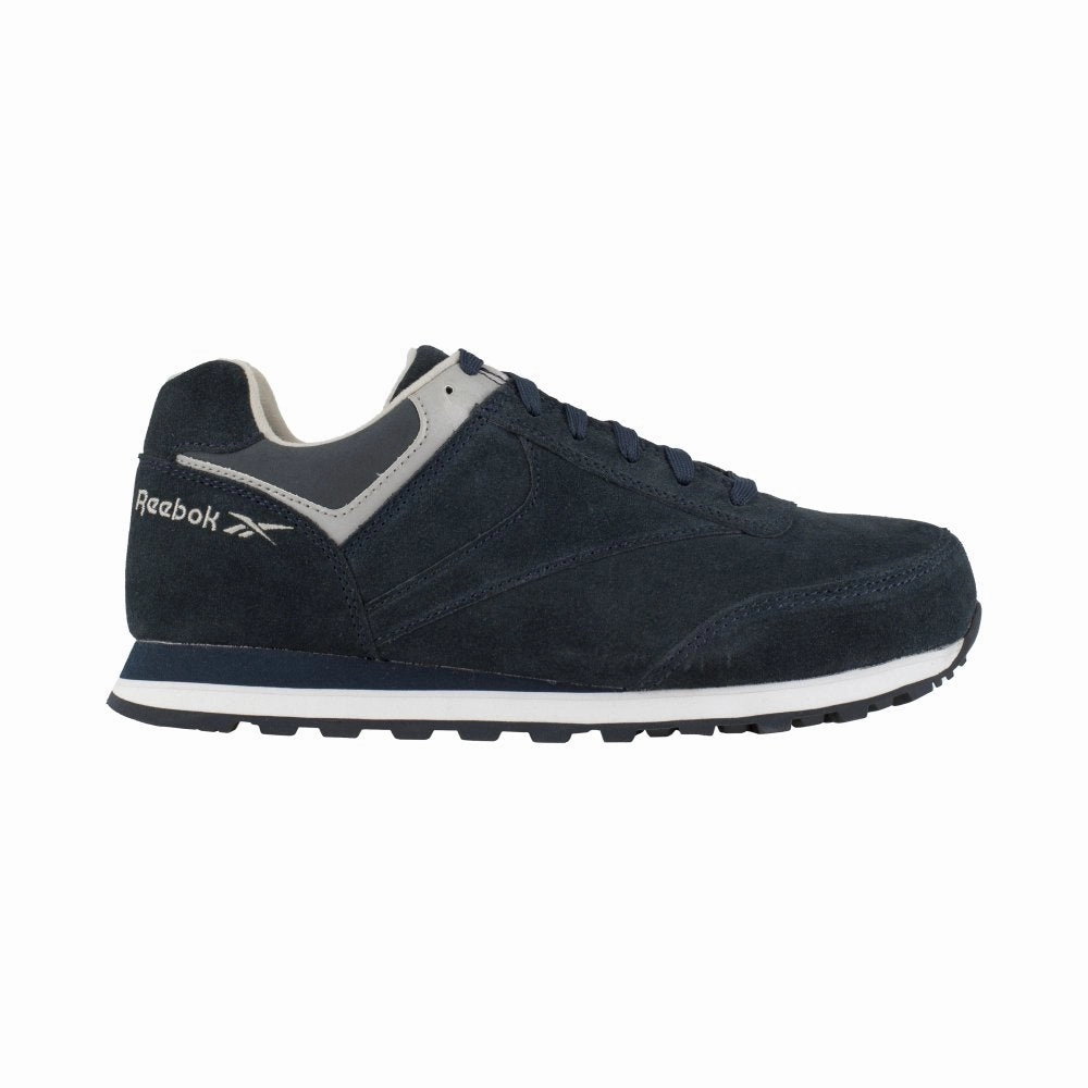 Reebok Men's Leelap Retro Jogger Work Shoe Steel Toe Rb1975 In Navy Blue Reinforced Toe Guard synthetic trail sneakers