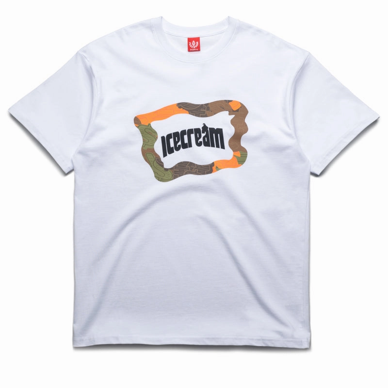 Ice Cream Worldwide Tee - White Comfortable Shorts