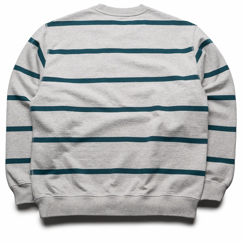 Global Glow Parra Pristine Striper Crew - Heather Grey