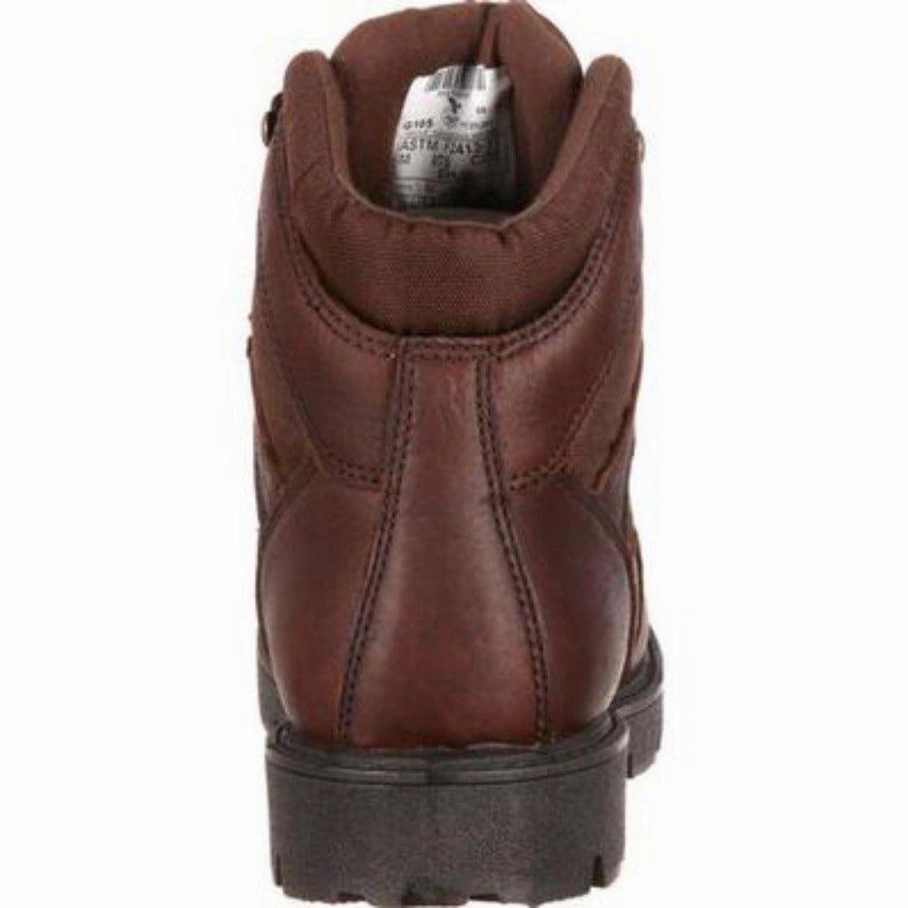 Shock Absorbing River Crossing Removable Georgia Boot Homeland Men's Steel Toe Waterproof Work Boots G105 In Brown