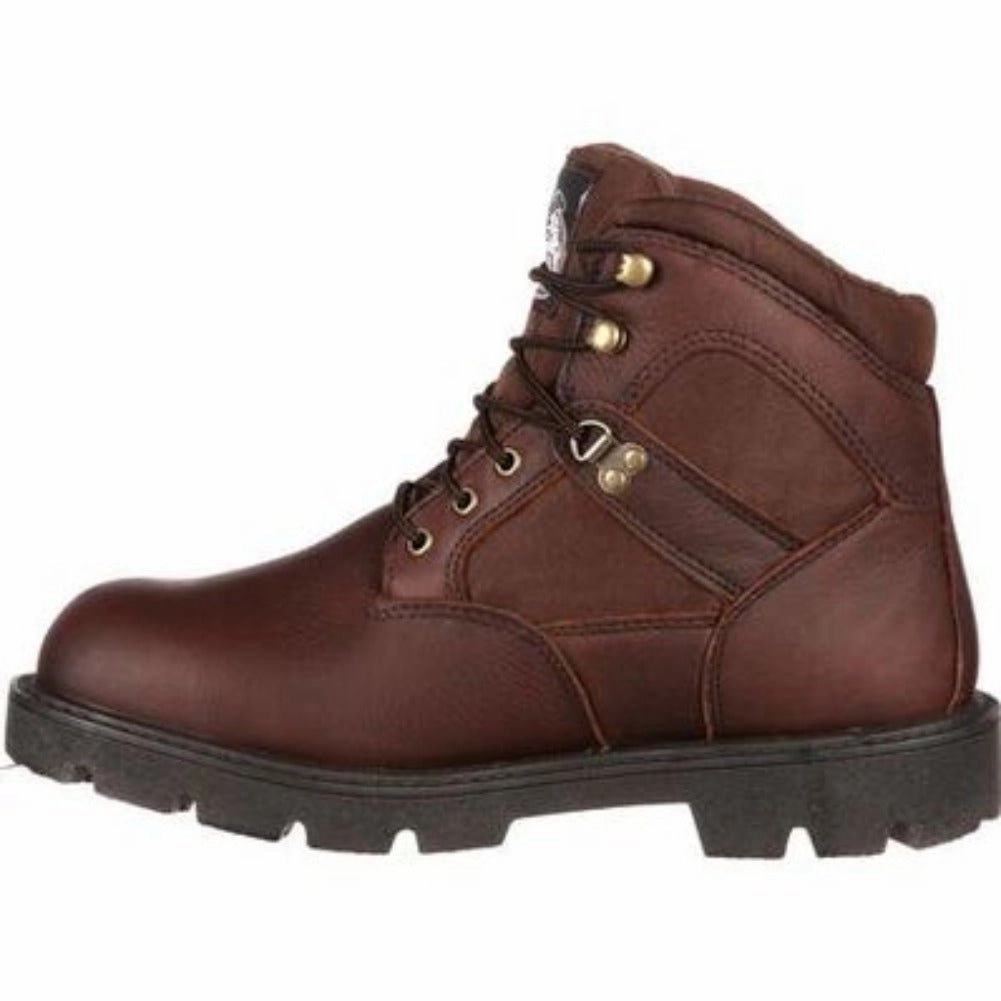 Georgia Boot Homeland Men's Steel Toe Waterproof Work Boots G105 In Brown Urban Footwear