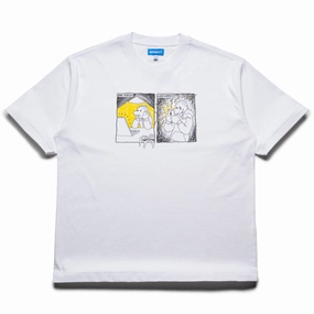 Market Good Screen Comic Tee - White Quick Dry Wear Fit City Casual