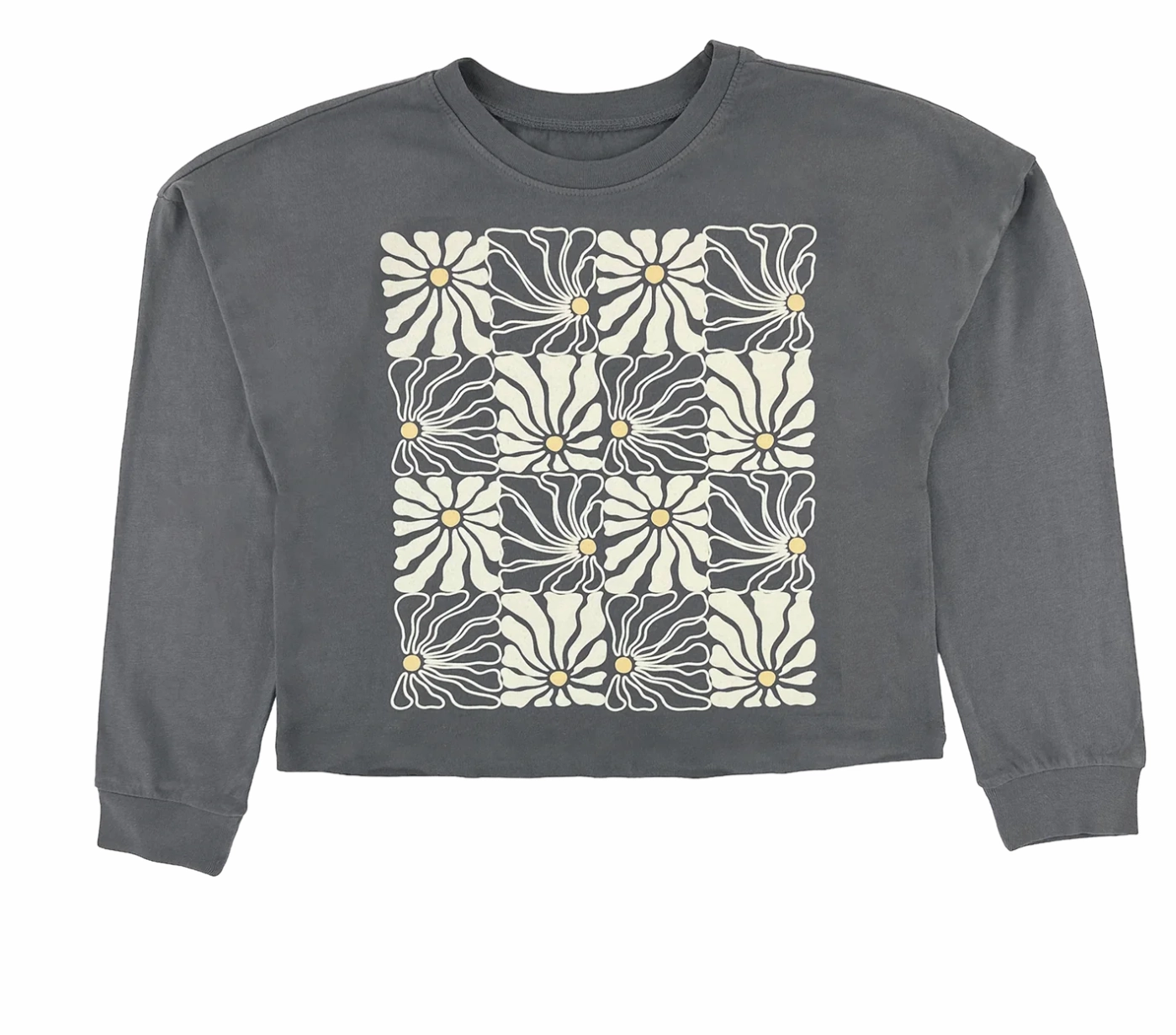 Long Sleeve Daisy Check Tee NonSlipTrims