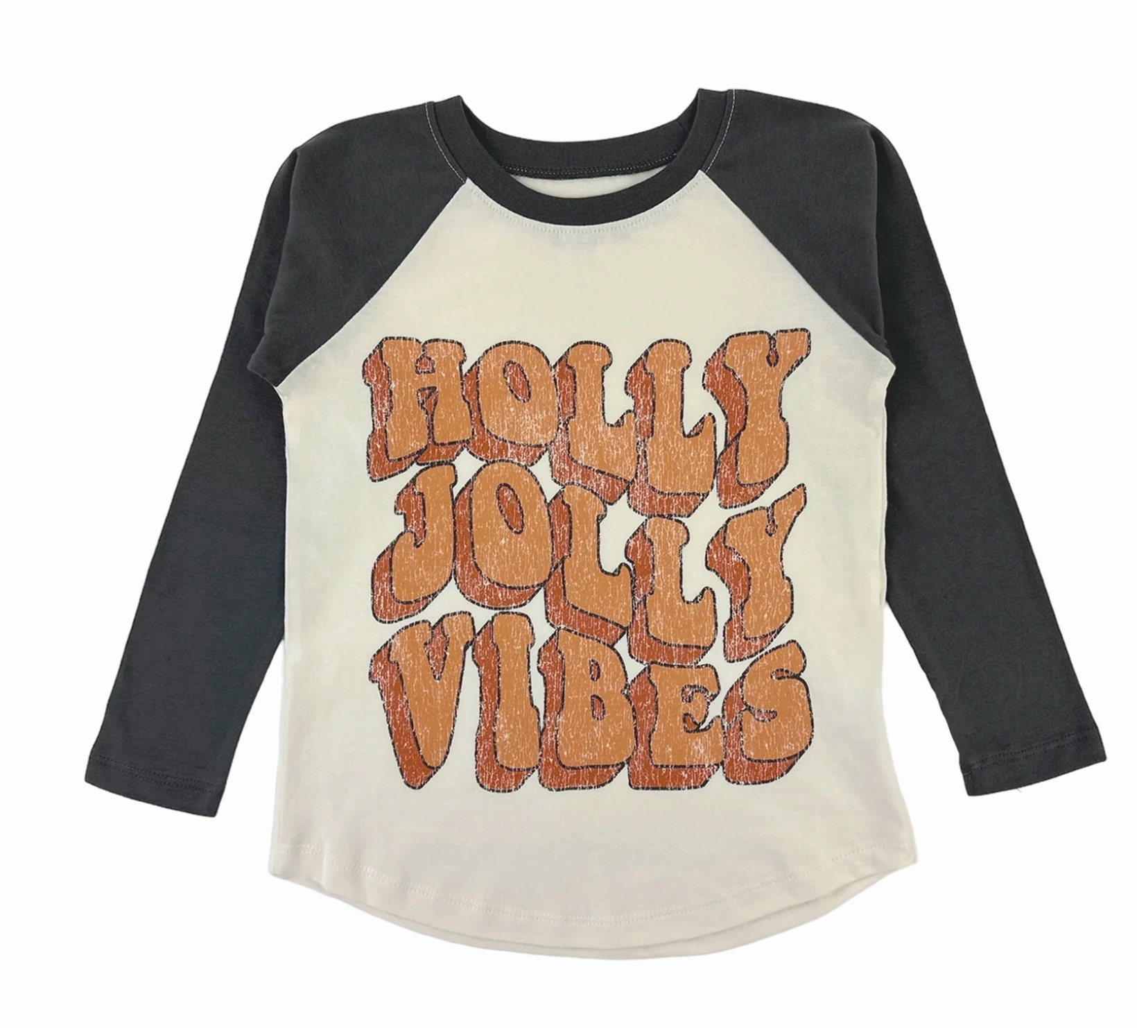 Love Core Casual Protection Long Sleeve Raglan- Holly Jolly Vibes