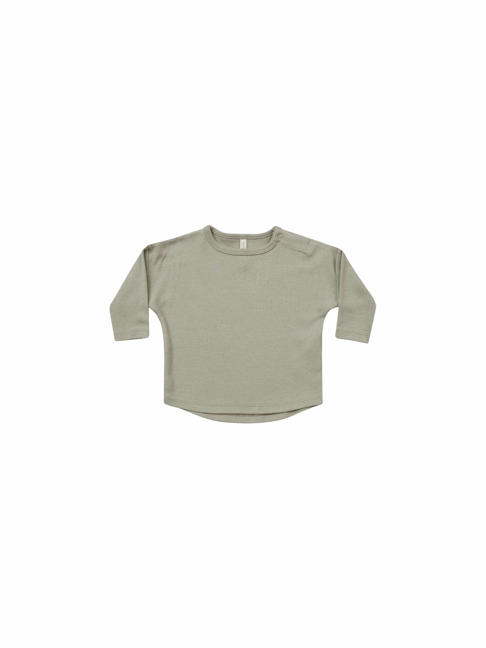 Winter Fashion simple design Long Sleeve Tee - Sage