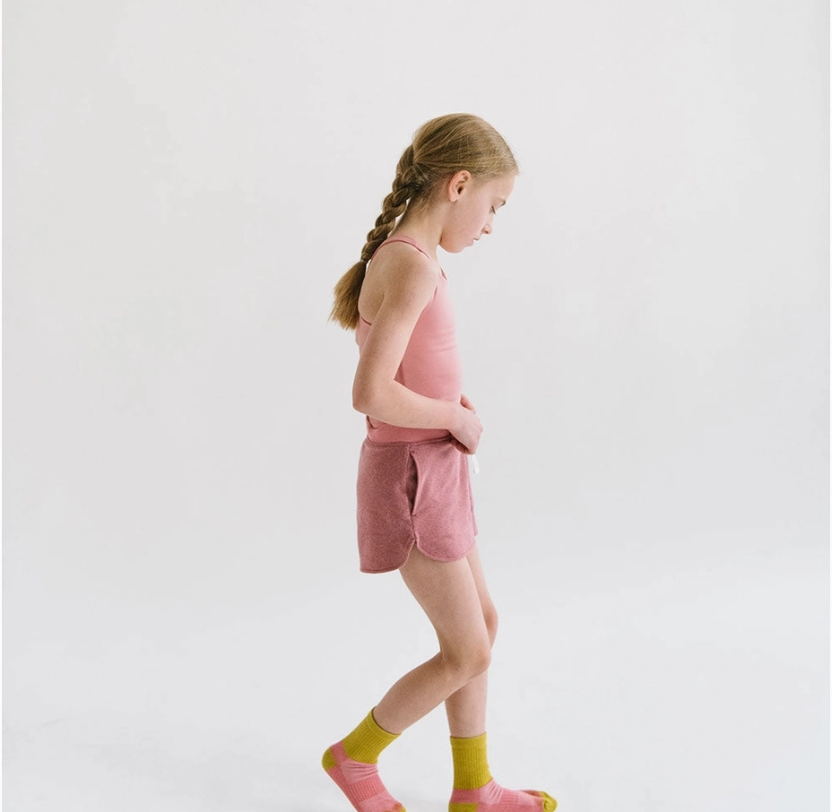 WaterRepellent Finish Fresh Glow Longline Crop in Rose