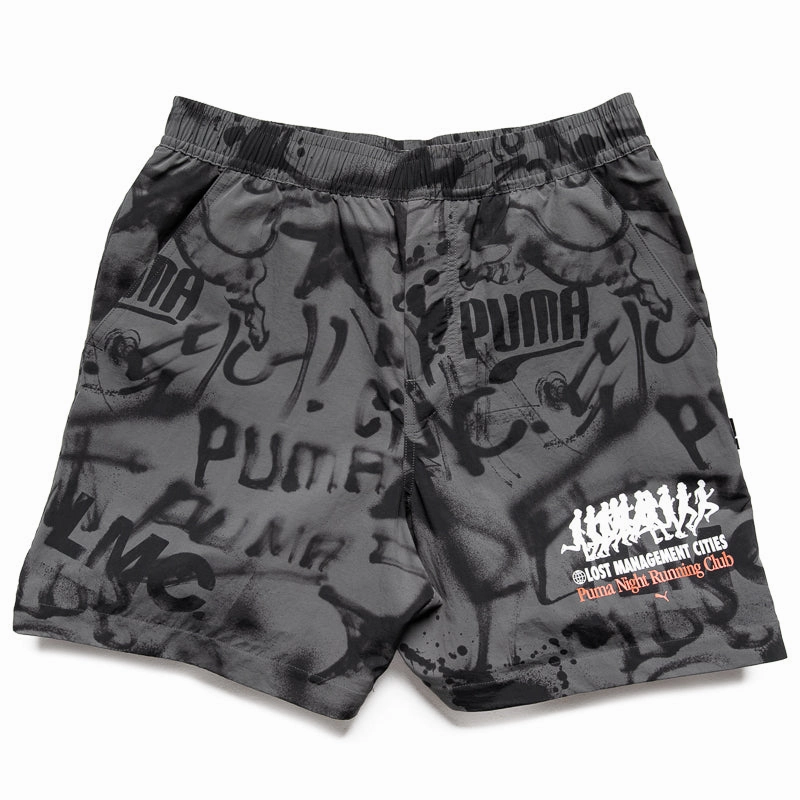 EcoFriendlyProduction UVProtection Lost Management Cities x Puma All Over Print Pants - Shadow Gray