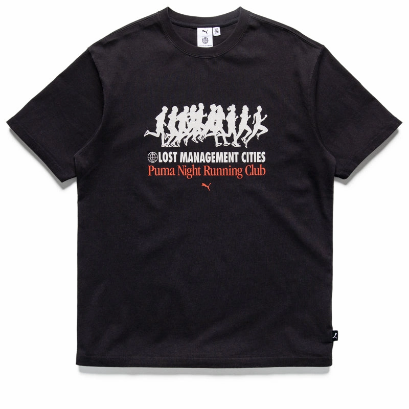 Tight Fit Active Fit Lost Management Cities x Puma Graphic Tee - Black