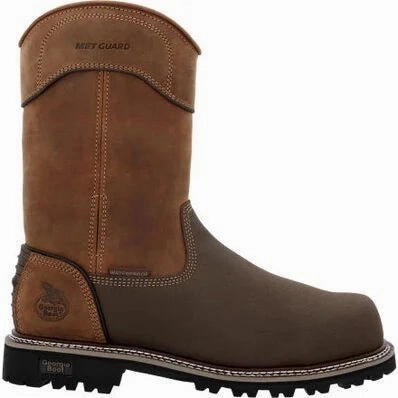 Georgia Boot Brute Men's Composite Toe Waterproof Work Boots Gb00644 In Brown Effortless Style Versatile Traction Pattern
