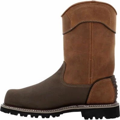 Comfortable compression Georgia Boot Brute Men's Composite Toe Waterproof Work Boots Gb00644 In Brown