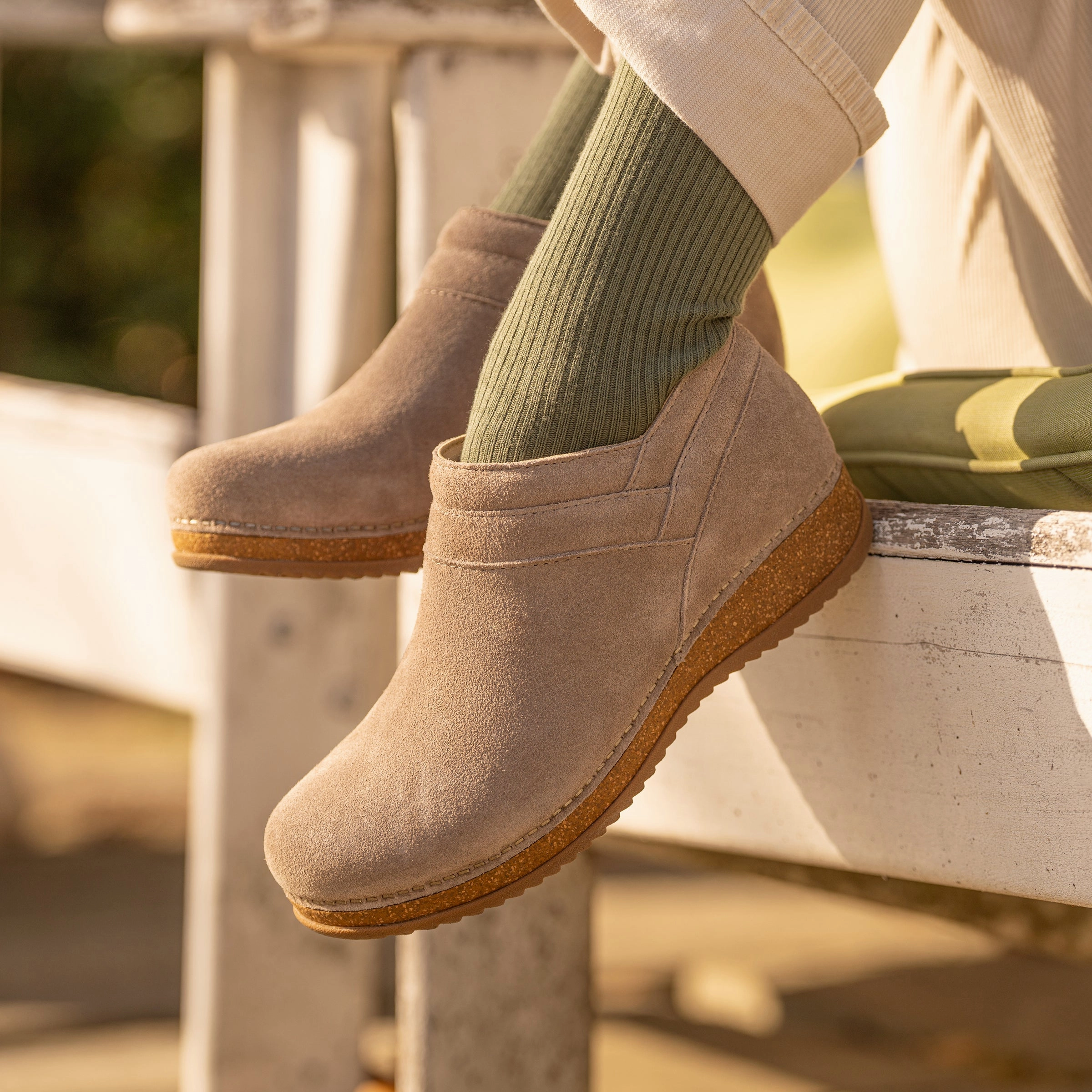 temperature regulation Muriel Taupe Suede