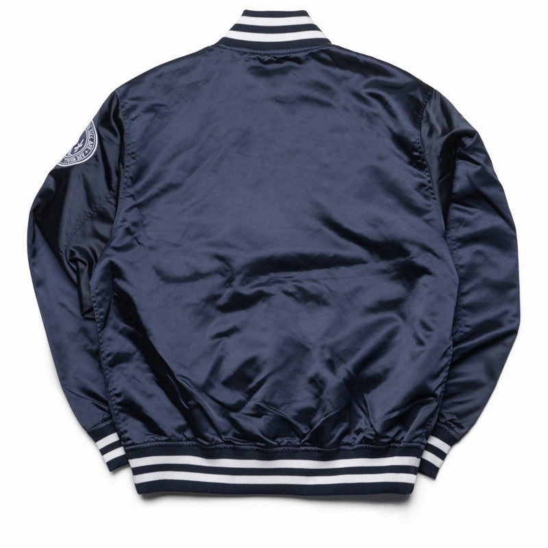 LayeredPaneling A Bathing Ape Baseball Varsity Jacket - Navy