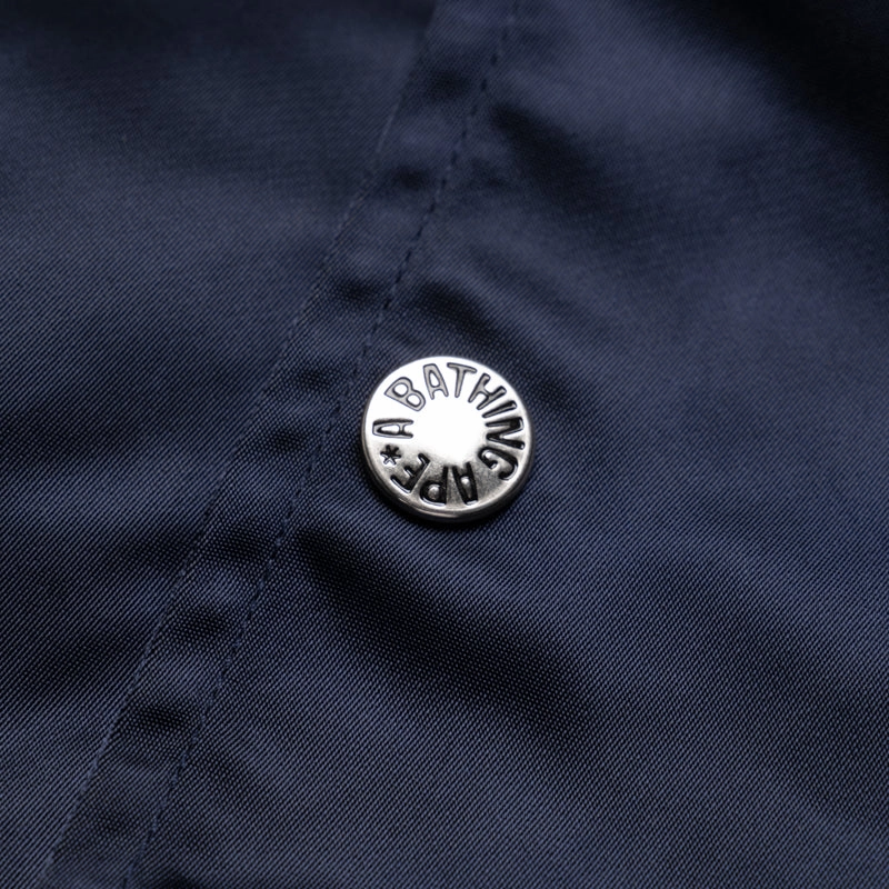 A Bathing Ape Baseball Varsity Jacket - Navy Comfy Wear