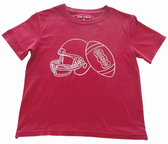 FoldableDesign Trend Glow S/S Crimson/White Helmet T-Shirt