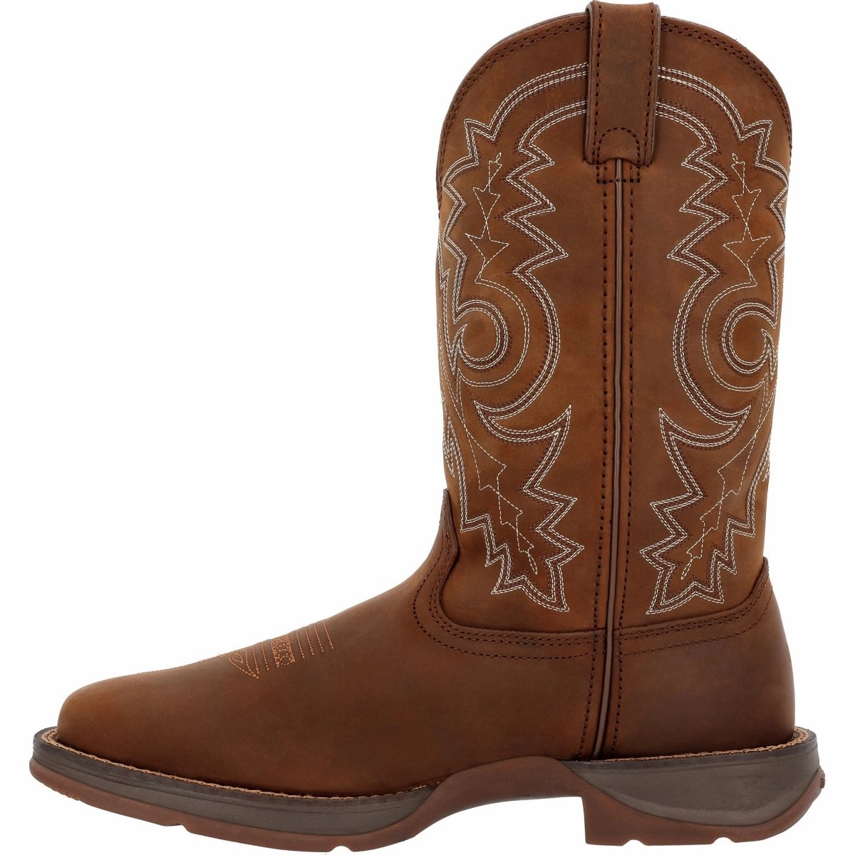 Square Toe Durango Rebel Men's Pull-On Western Boots Db4443 In Brown