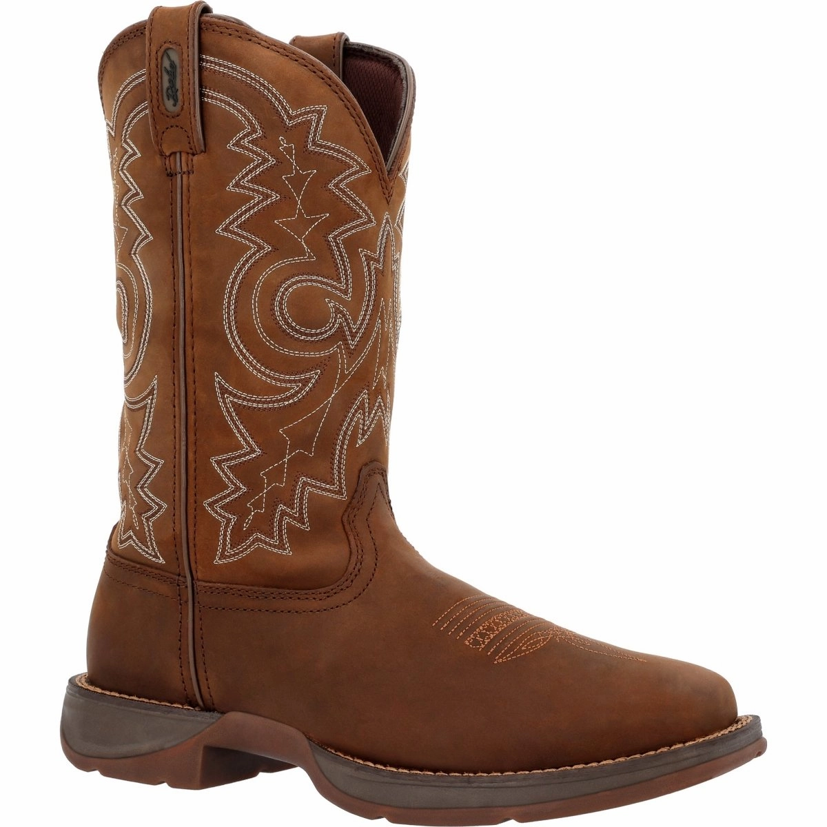 Durango Rebel Men's Pull-On Western Boots Db4443 In Brown Cushioned Fit