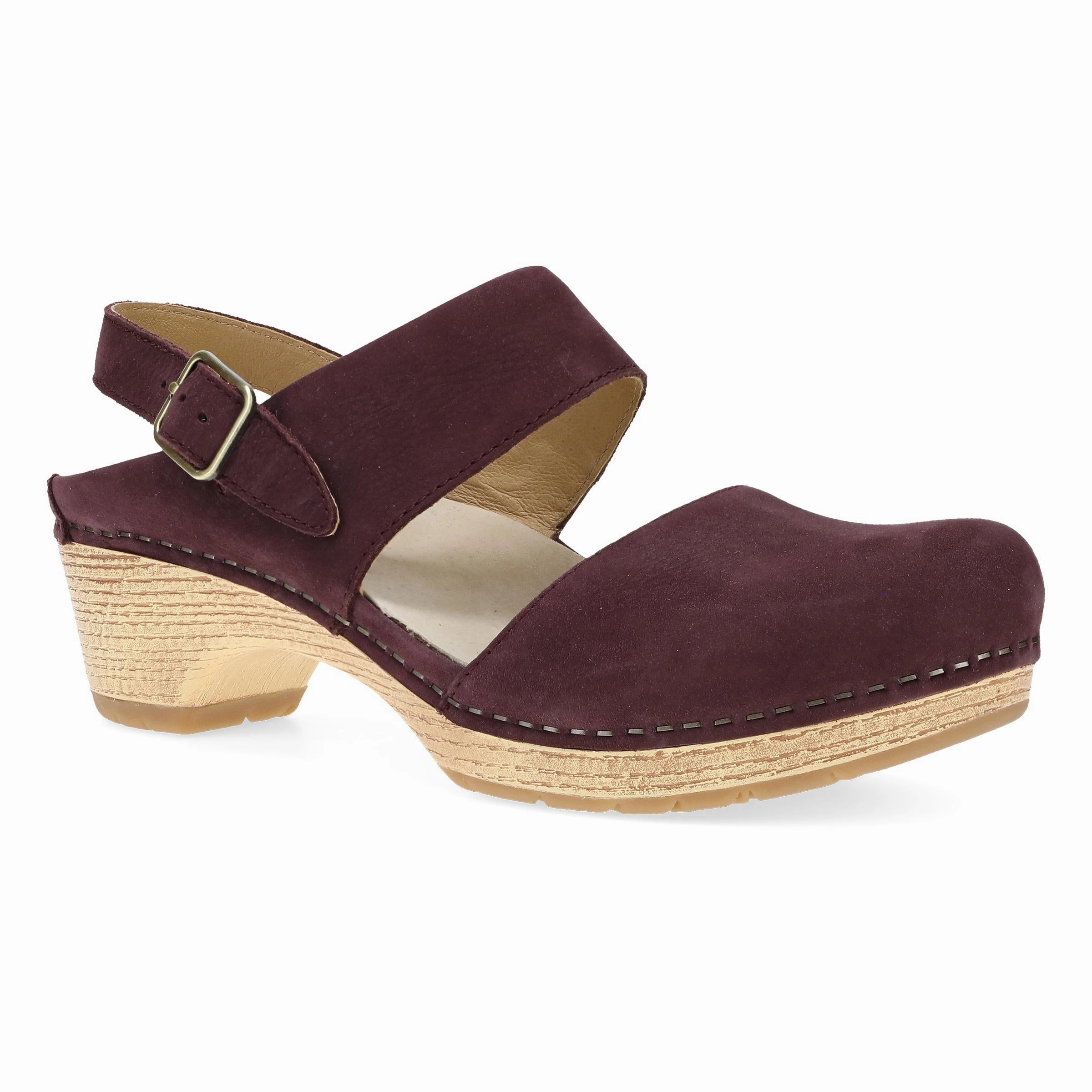 Lucia Fig Milled Nubuck Ventilated Design