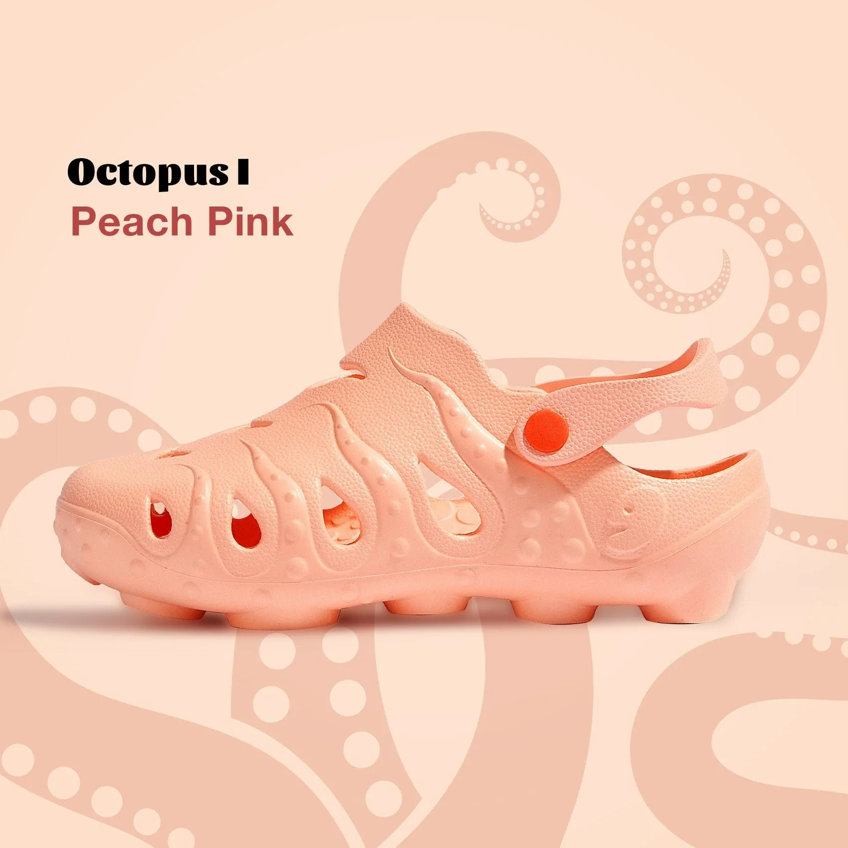 Comfort Walk Peach Pink Octopus I Women