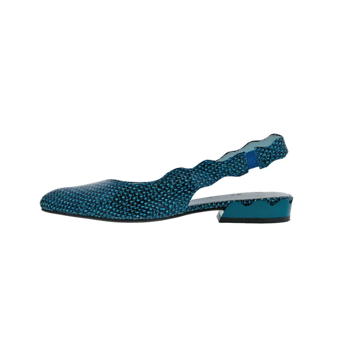 Bellini Frolic Women Slip-on Pump Shoes In Turquoise Synthetic Harbor Path Polished Profile