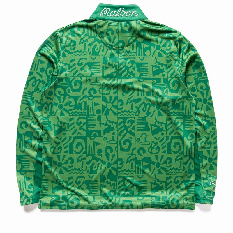 SoftLining Malbon Golf Capo Performance Quarter Zip - Kelly Green