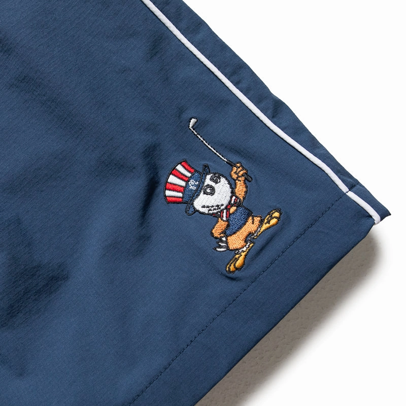 Malbon Golf Eagle Buckets Scooter Short - Navy Multi-Purpose Wear Relaxed Wear