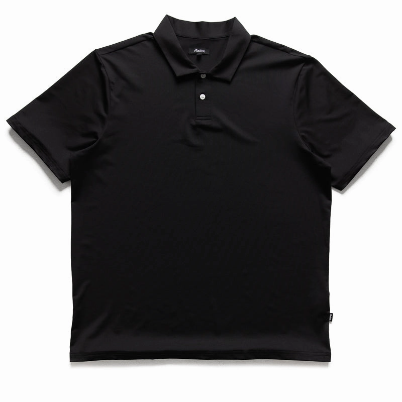 Easy Layering Transitional Fashion Malbon Golf Evergreen Performance Pique Polo - Black