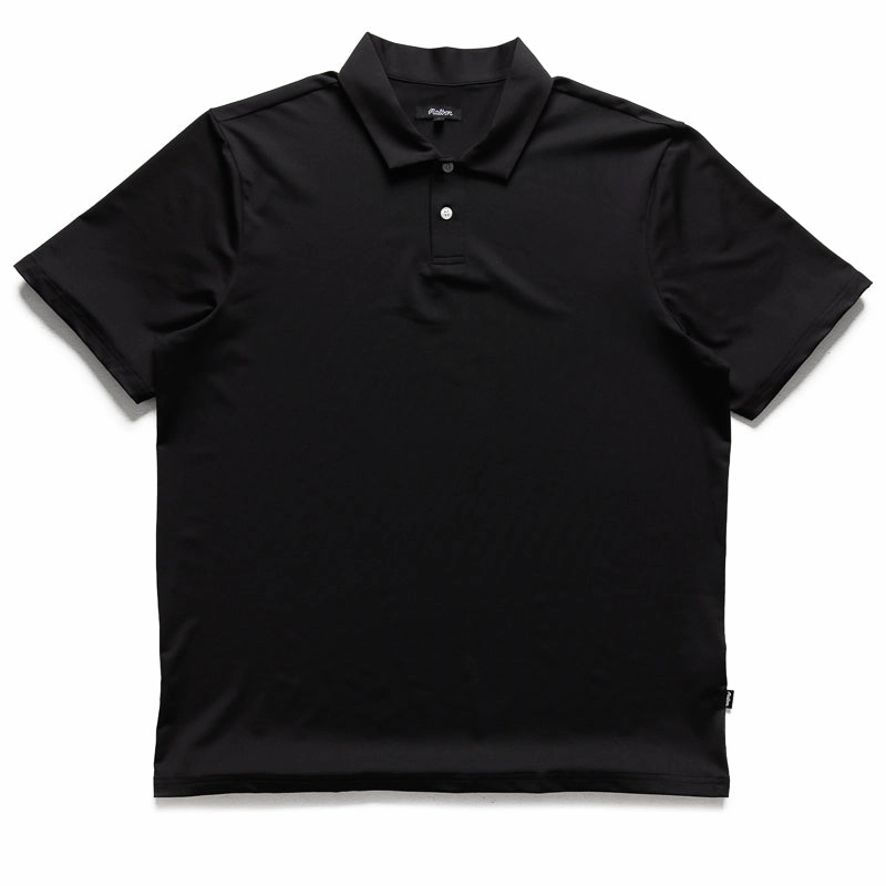 Malbon Golf Evergreen Performance Pique Polo - Black OdorResistant Fabric Skin Hug