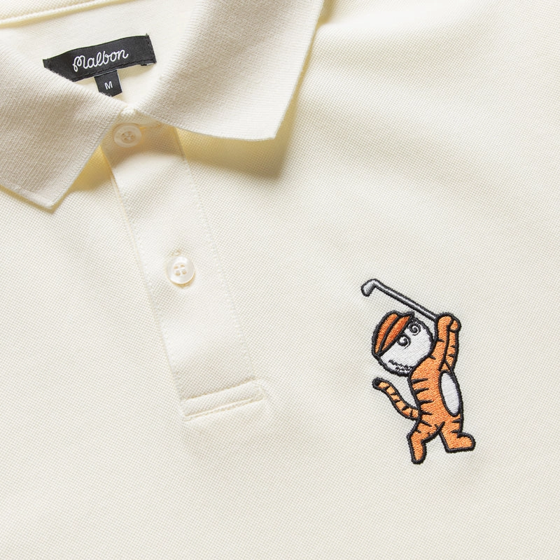 Malbon Golf Tiger Buckets Polo - Natural HypoallergenicTextile