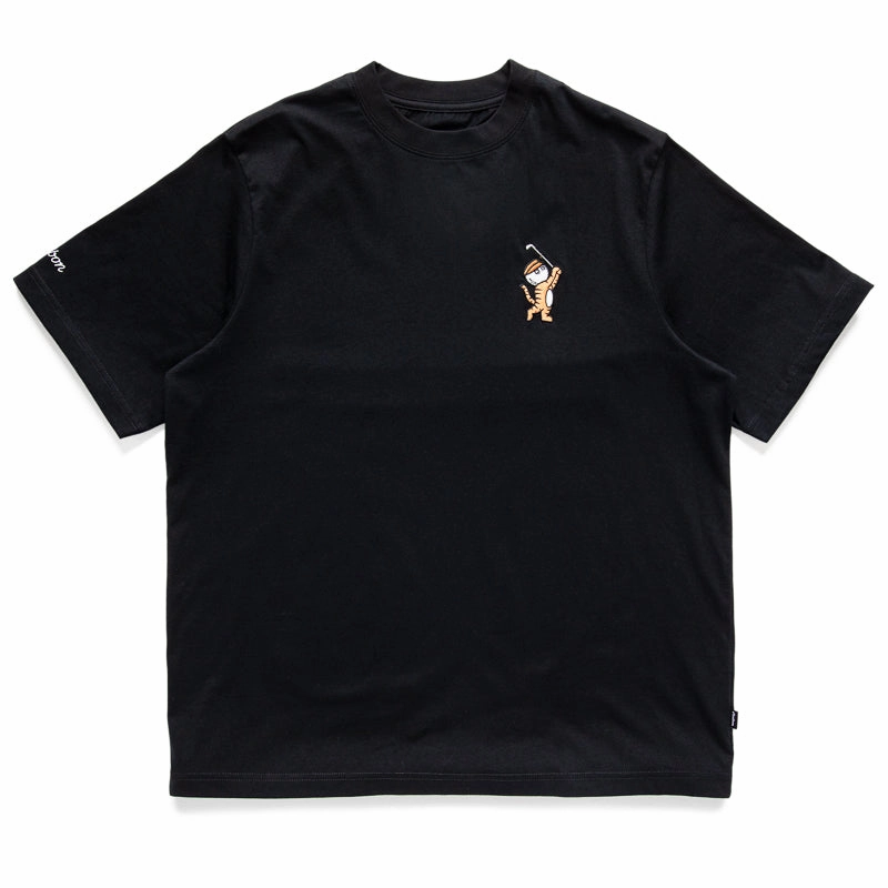Malbon Golf Tiger Buckets Tee - Black Rustic Ease Layered Shirt