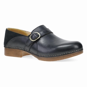 Handcrafted Details Molded Footbed Margaret Black Burnished Calf