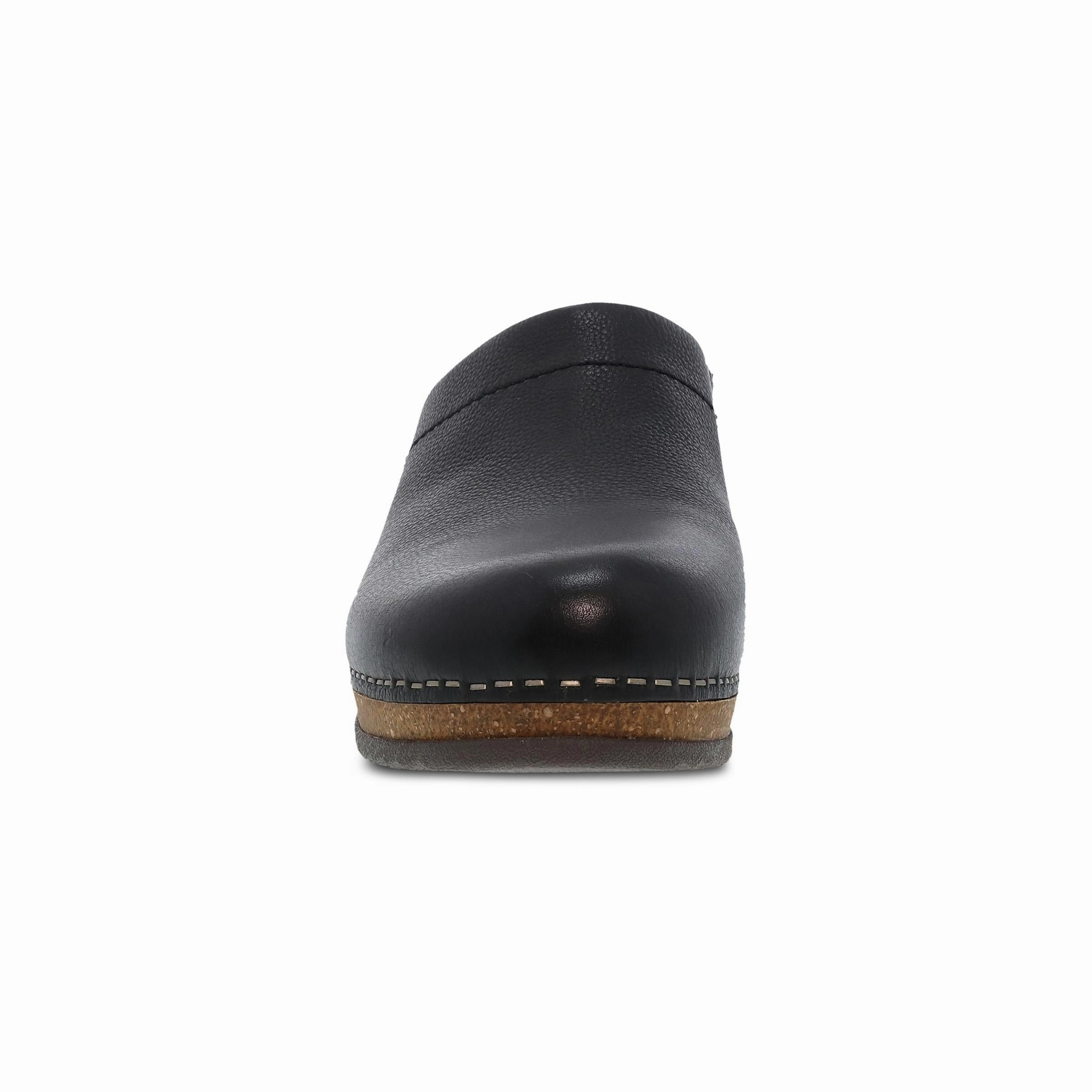 Flexible Sole Technology Classic Wooden Heel Mariella Black Nappa