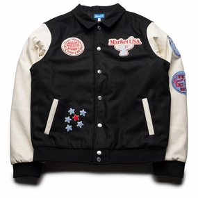 QuickReleaseClosure FormFitting Cut Market 1990 Varsity Jacket - Multi