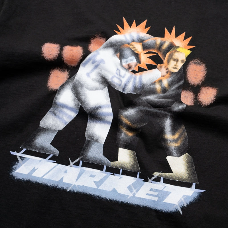 Market Gloves Down Tee - Black QuickDry Everyday Comfort