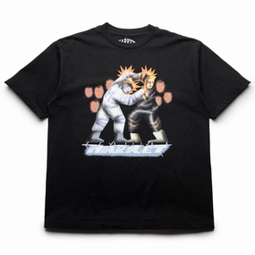 wrinkle free Smart Fit Market Gloves Down Tee - Black