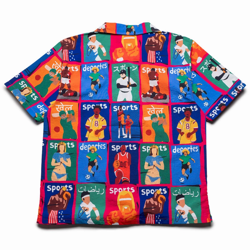 Flash Core Market Illustrated S/S Button Up - Multi