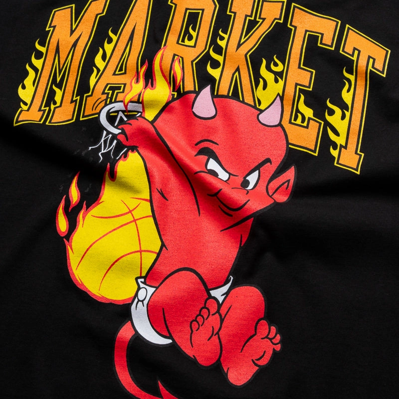 Lightweight Jacket Market x Hot Stuff Dunk Tee - Black