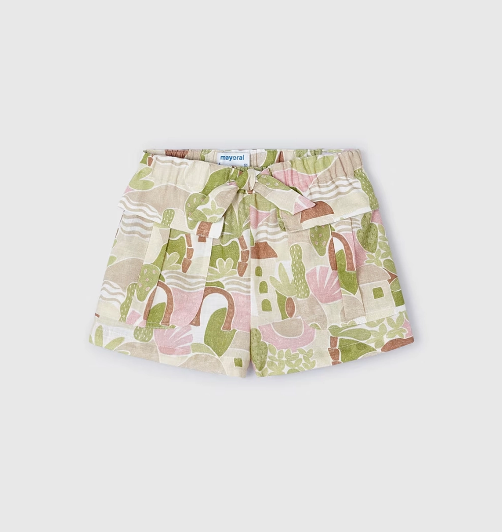 Zero Waste Girls Desert Printed Shorts