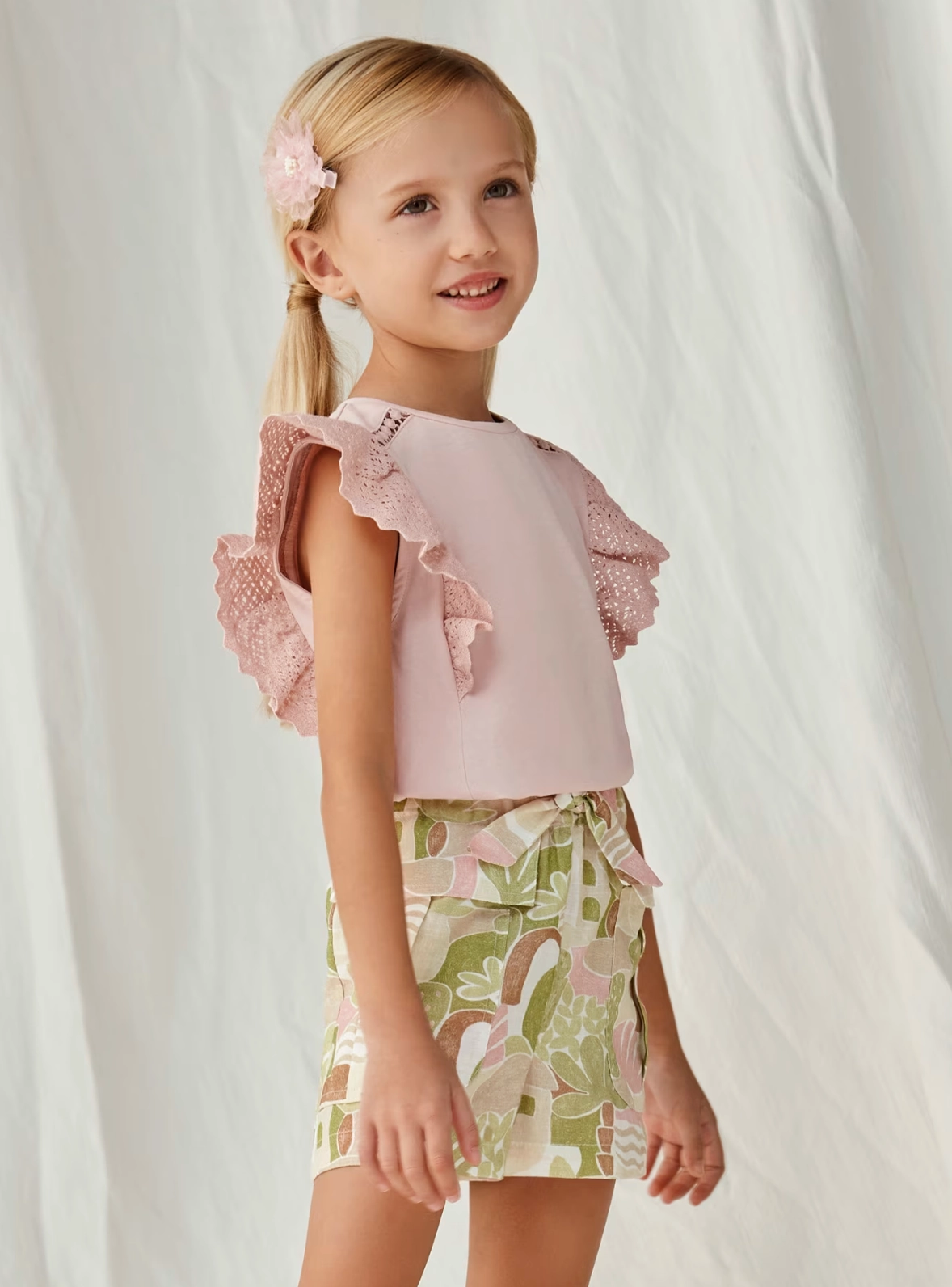 Girls Desert Printed Shorts Modern Design
