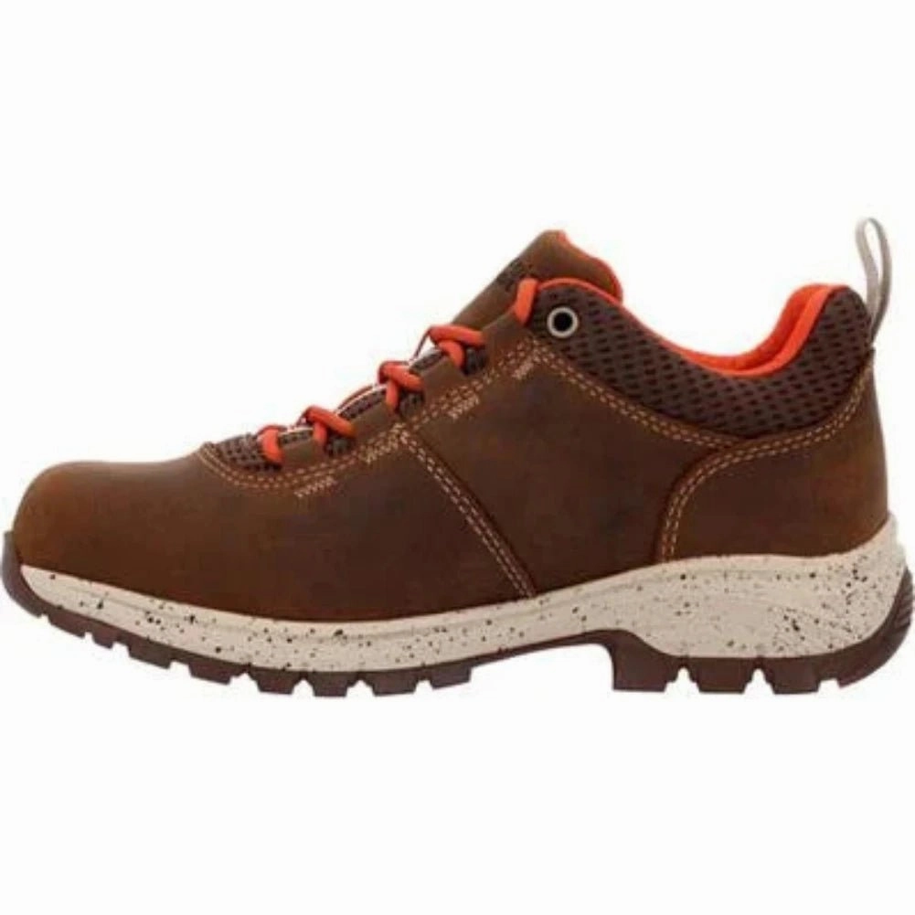 Georgia Boot Eagle Trail Women's Waterproof Oxford Hiker Boots Gb00602 In Brown Slim Line Adventure Driven