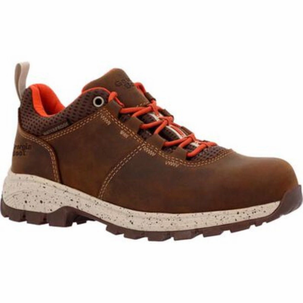 Georgia Boot Eagle Trail Women's Waterproof Oxford Hiker Boots Gb00602 In Brown Quick Drying Cold Climate